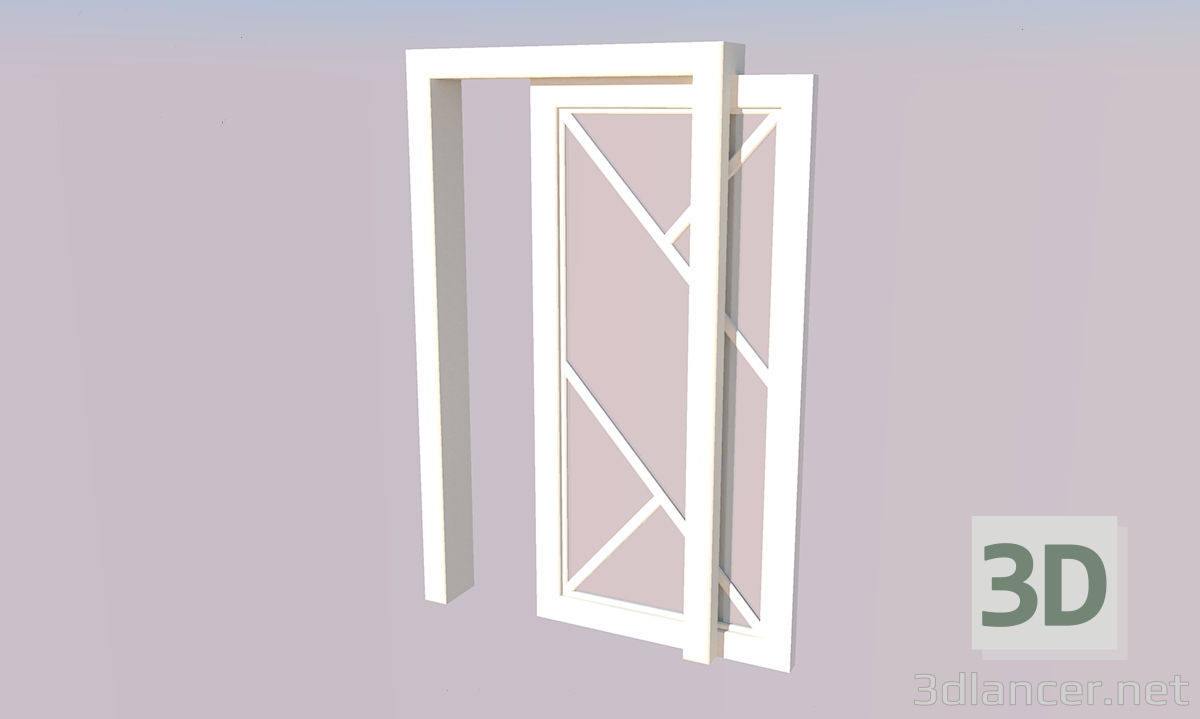 3 डी मॉडल दरवाजा - पूर्वावलोकन