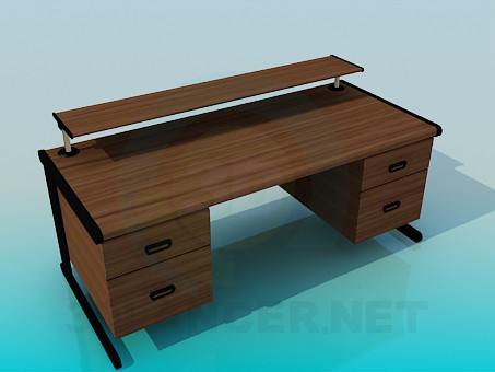 3d model Computer desk - preview