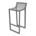 3d model High stool with a high back (Anthracite) - preview