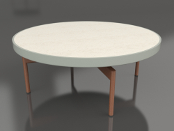 Table basse ronde Ø90x36 (Gris ciment, DEKTON Danae)