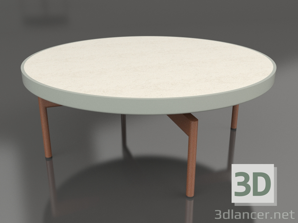 modèle 3D Table basse ronde Ø90x36 (Gris ciment, DEKTON Danae) - preview