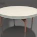 modèle 3D Table basse ronde Ø90x36 (Gris ciment, DEKTON Danae) - preview