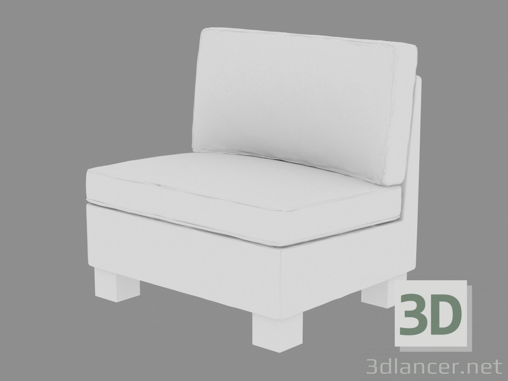 modèle 3D Canapé-lit simple 56 Kivik - preview