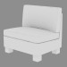 modèle 3D Canapé-lit simple 56 Kivik - preview