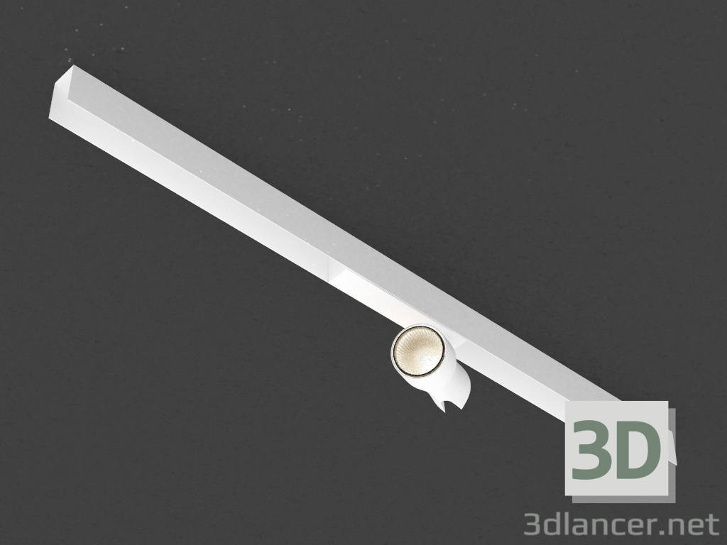 3D Modell Die LED-Lampe für die magnetische Stromschiene (DL18782_01M weiß) - Vorschau