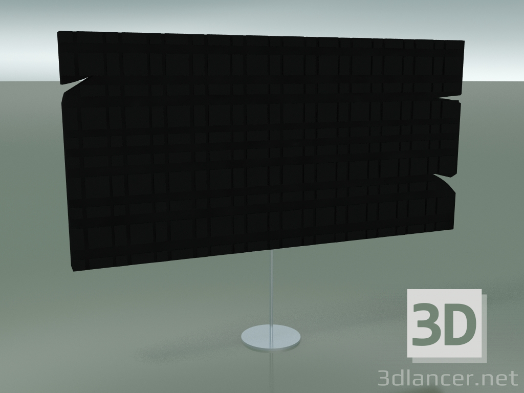3D modeli Ahşap heykel (40x20cm, Siyah) - önizleme