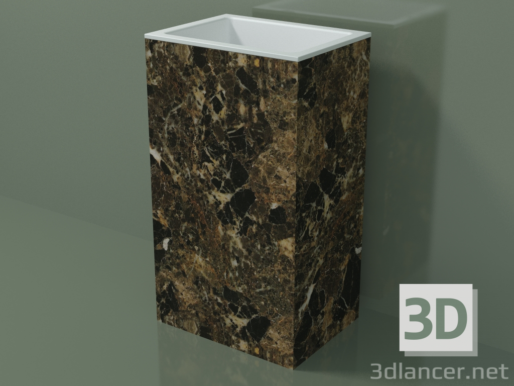 3D modeli Ayaklı lavabo (03R126101, Emperador M06, L 48, P 36, H 85 cm) - önizleme