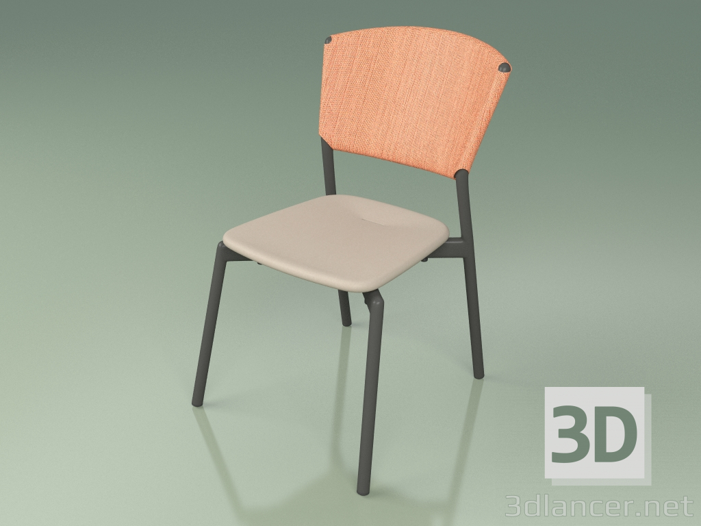 3d model Chair 020 (Metal Smoke, Orange, Polyurethane Resin Mole) - preview