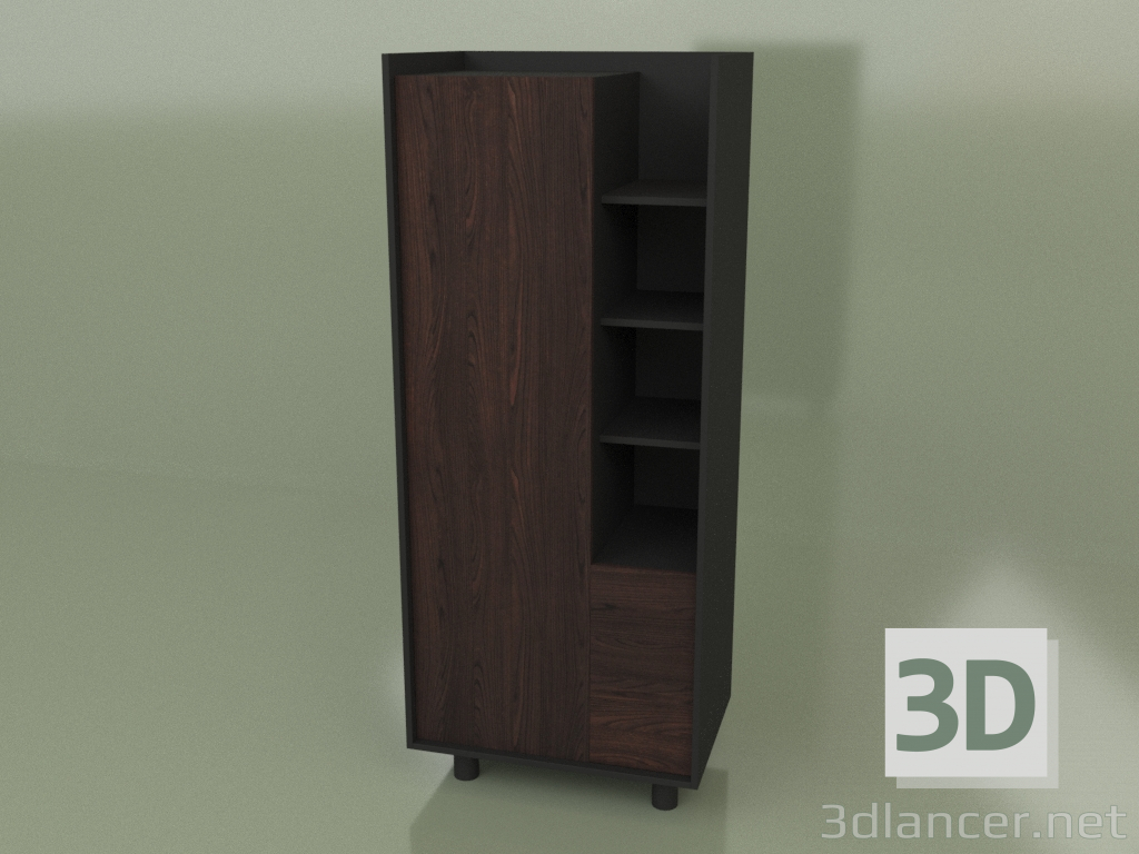 3D Modell Mini-Kleiderschrank mit Schubladen (30103) - Vorschau