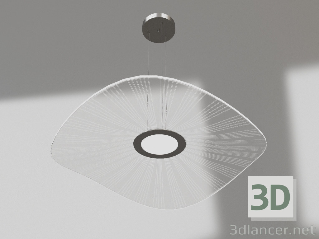 modello 3D Sospensione Jasmine cromo d70 (08036-70.02) - anteprima