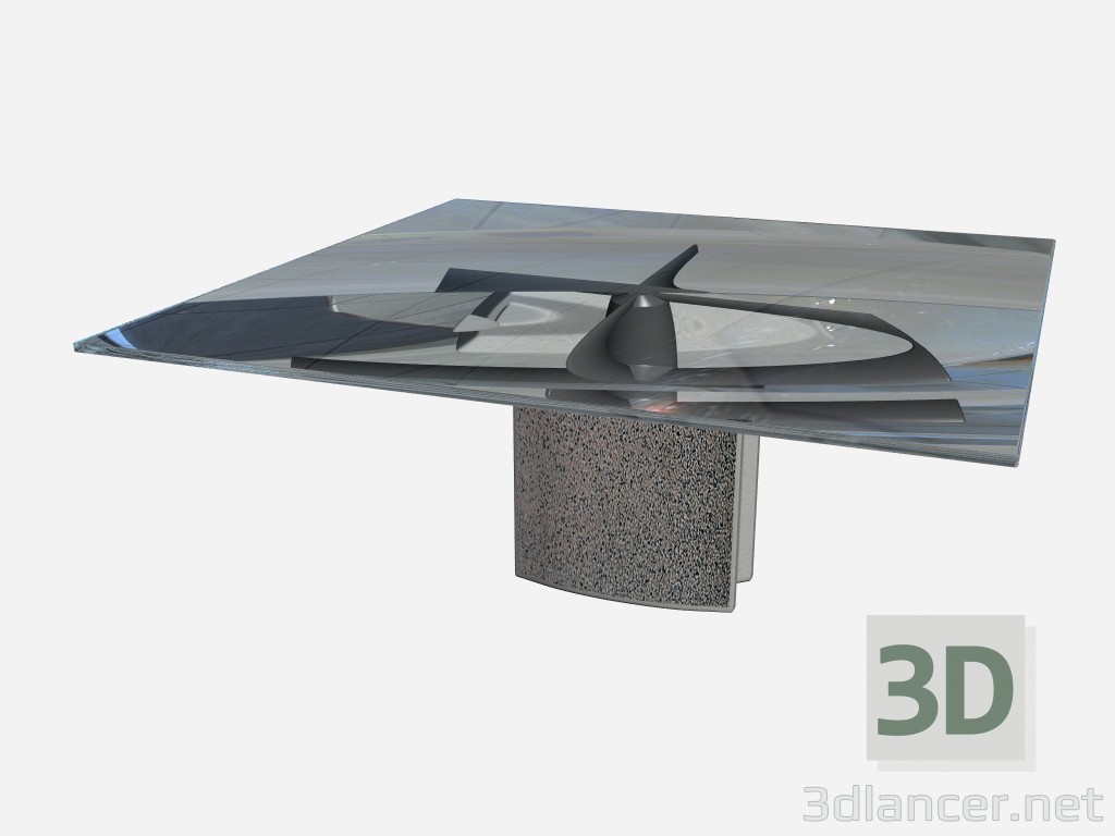 modello 3D Tavolo piazza Aneto - anteprima