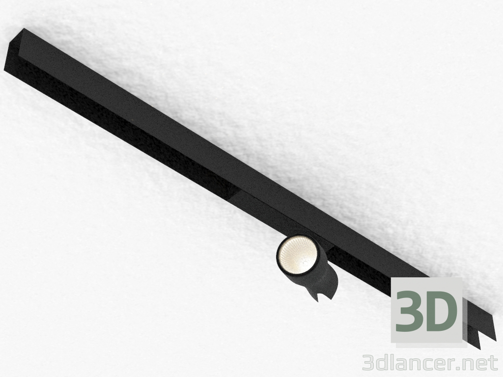 3D modeli Manyetik bara için LED lamba (DL18782_01M Siyah) - önizleme