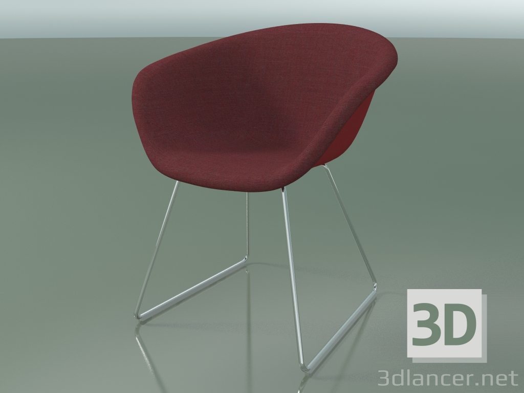 modèle 3D Chaise 4210 (sur patins, avec garniture avant, PP0003) - preview