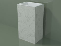 Freestanding washbasin (03R126101, Carrara M01, L 48, P 36, H 85 cm)