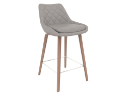 Semi-bar chair Joan (65) (light gray)