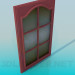 3D Modell Kurze Tür mit Glas - Vorschau