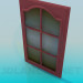 3D Modell Kurze Tür mit Glas - Vorschau