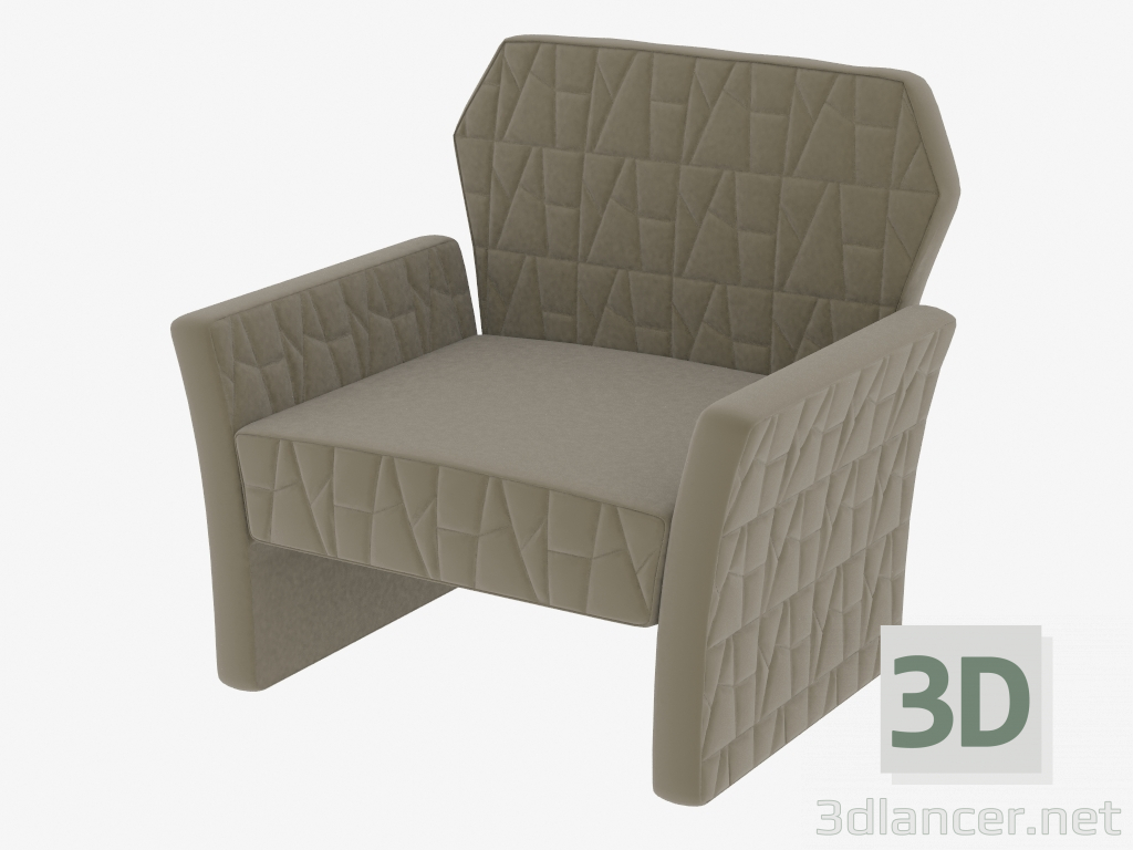 3d model sillón POMON - vista previa