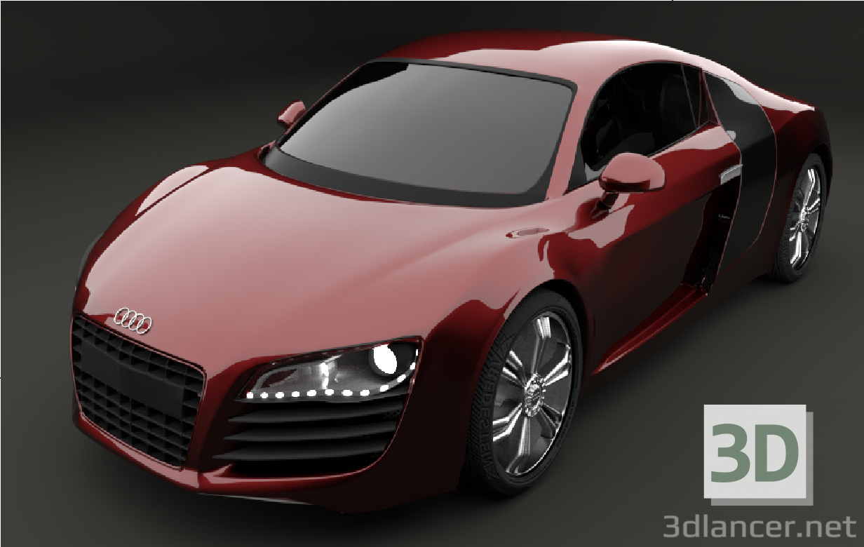 modello 3D di Audi r8 comprare - rendering
