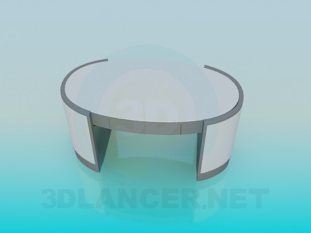 modello 3D Il tavolo in ufficio - anteprima