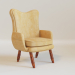 3D modeli Vintage sandalye - önizleme