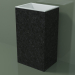 3D modeli Ayaklı lavabo (03R126101, Nero Assoluto M03, L 48, P 36, H 85 cm) - önizleme