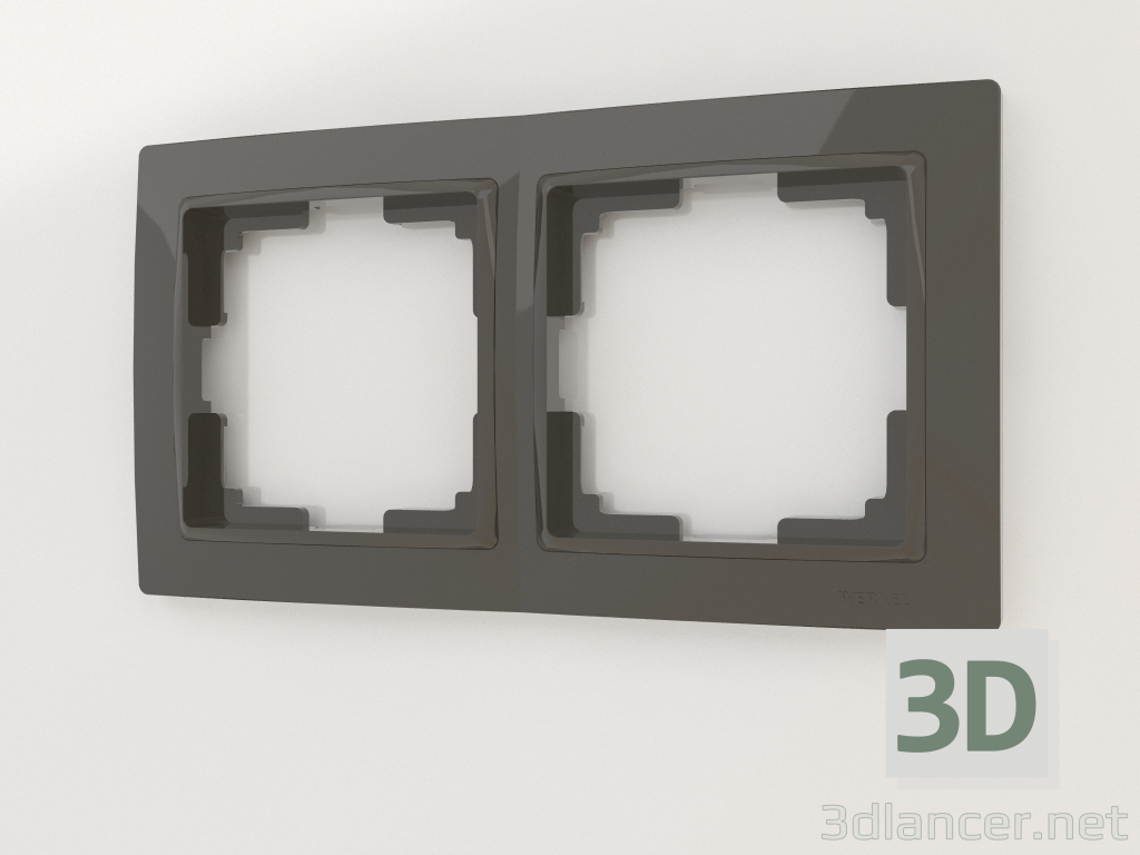 modèle 3D Cadre 2 poteaux Snabb Basic (gris marron) - preview