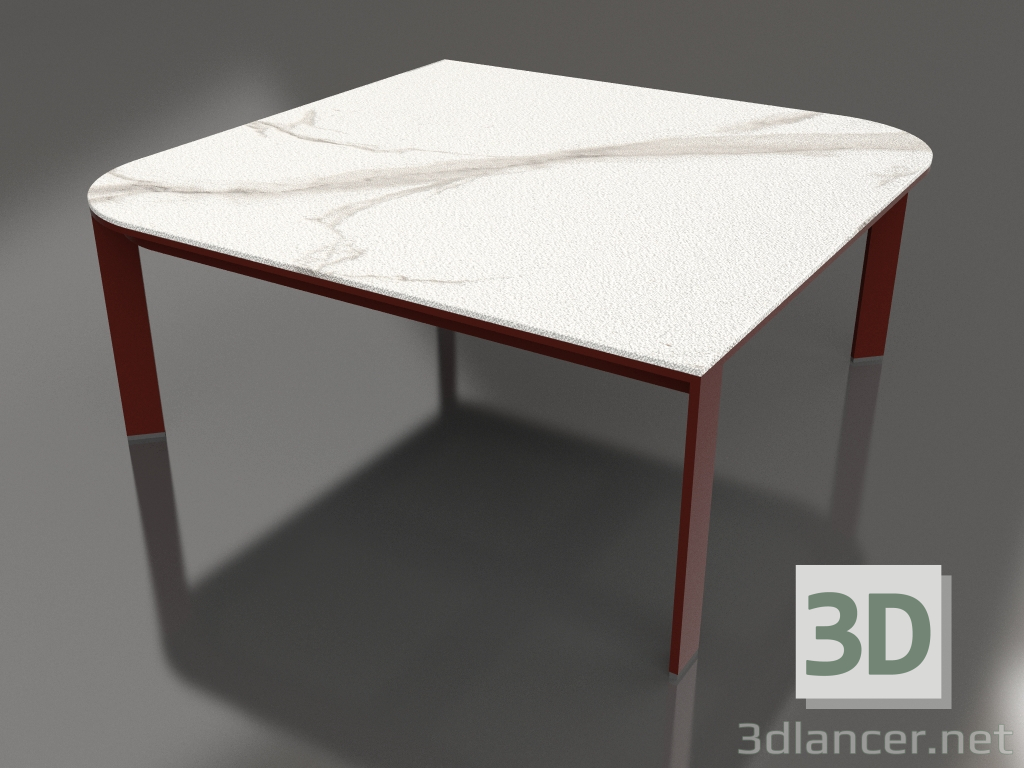 modello 3D Tavolino 90 (Rosso vino) - anteprima
