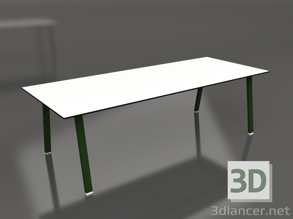 3D modeli Yemek masası 250 (Şişe yeşil, Fenolik) - önizleme