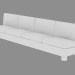3d model Four-seat sofa 56 Kivik - preview