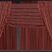 3d Curtains with Roman curtain and tulle set 03 model buy - render