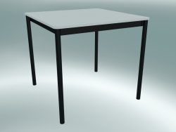स्क्वायर टेबल बेस 80X80 सेमी (सफेद, काला)