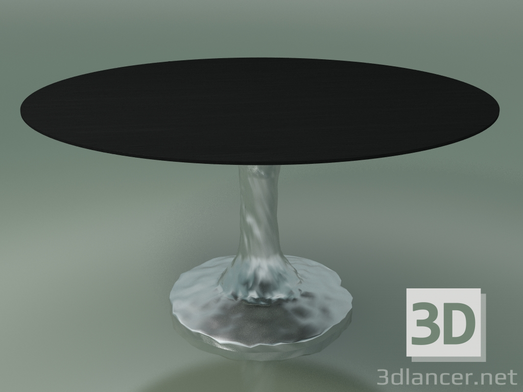 3D Modell Runder Esstisch (136, schwarz lackiert) - Vorschau