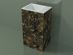 Freestanding washbasin (03R126103, Emperador M06, L 48, P 36, H 85 cm)