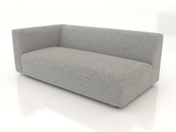 Modulo divano per 2 persone (XL) 183x100 con bracciolo a sinistra