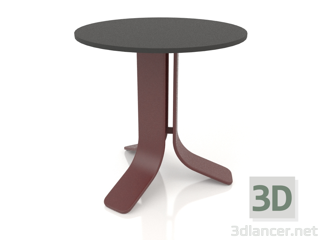 3d model Coffee table Ø50 (Wine red, DEKTON Domoos) - preview