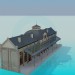 3d model Railway station - preview