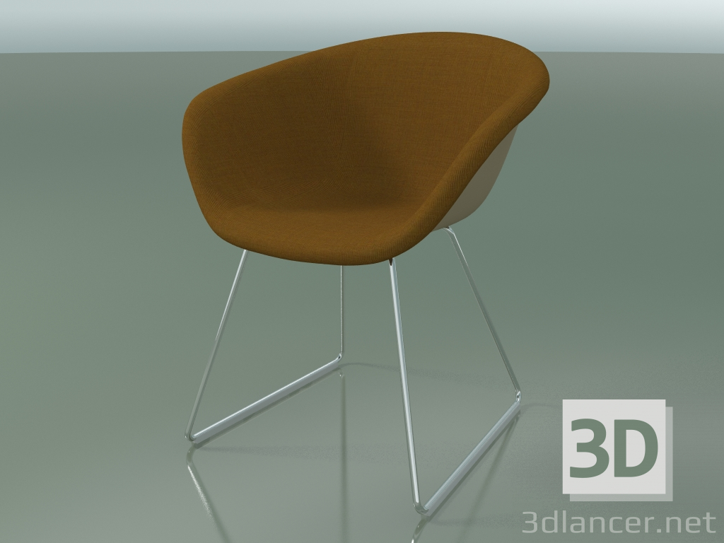 modello 3D Sedia 4210 (su pattini, con rivestimento frontale, PP0004) - anteprima