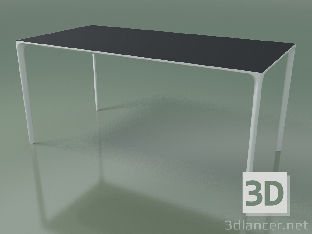 3D Modell Rechteckiger Tisch 0802 (H 74 - 79x160 cm, Laminat Fenix F06, V12) - Vorschau