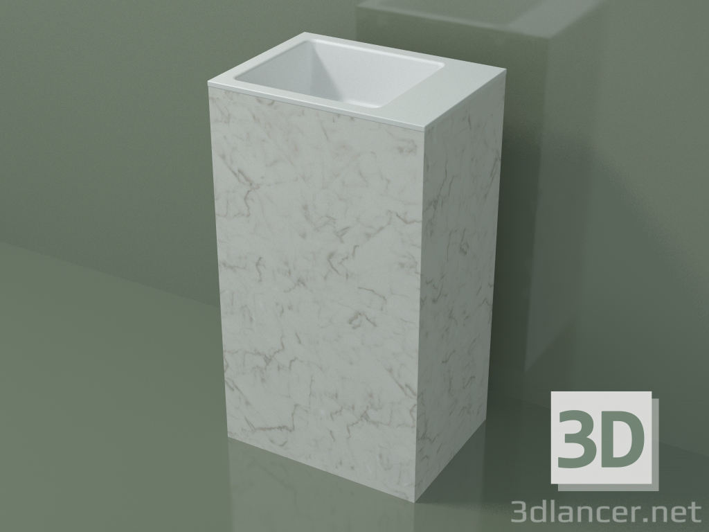 3D modeli Ayaklı lavabo (03R126103, Carrara M01, L 48, P 36, H 85 cm) - önizleme