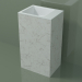 modello 3D Lavabo freestanding (03R126103, Carrara M01, L 48, P 36, H 85 cm) - anteprima