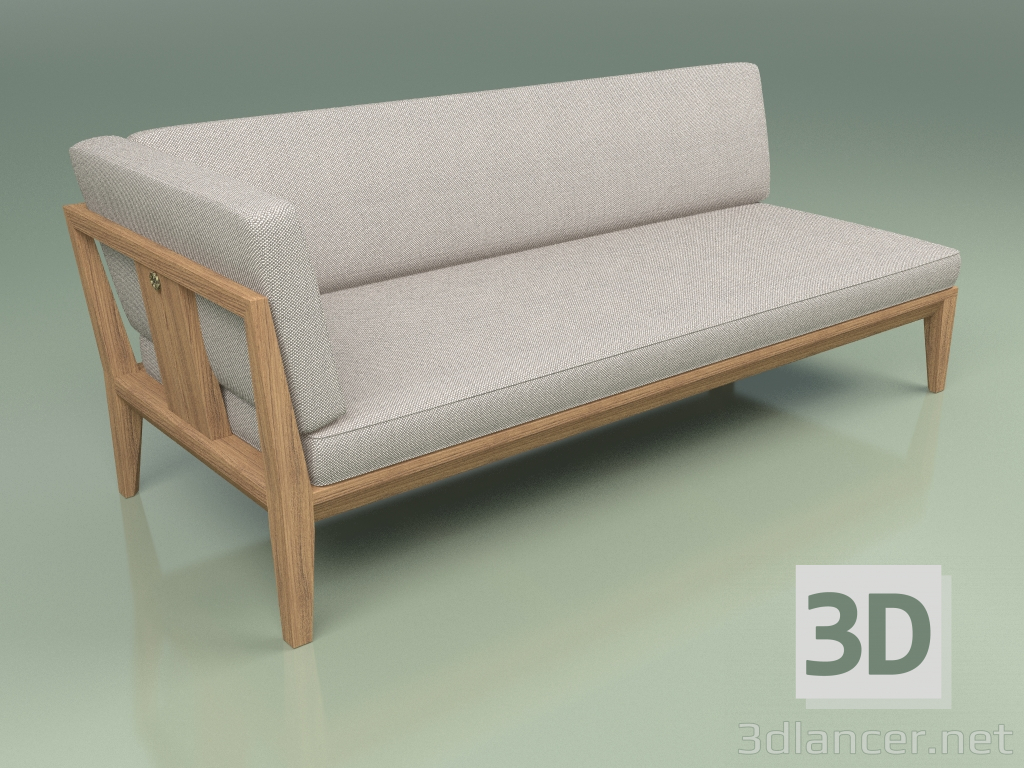 3d model Right sofa module 005 - preview