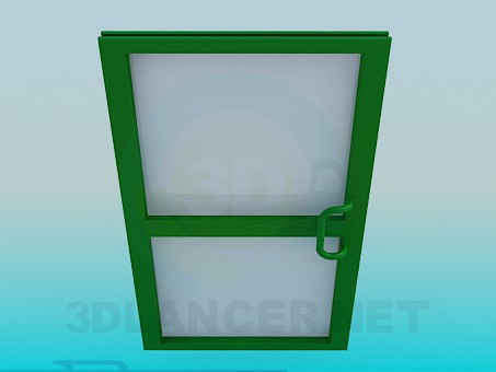 3d модель Двері металлопластиковая – превью