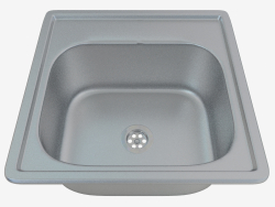 Lavello, 1 vasca senza alette per asciugatura - Satin Techno (ZMU 0100)