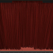 3d Curtains with tulle set 06 model buy - render