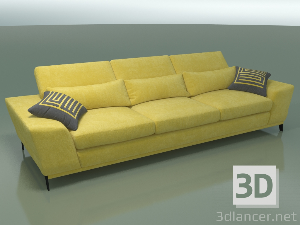 3D Modell Viersitzer-Sofa - Vorschau