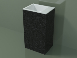 Freestanding washbasin (03R126103, Nero Assoluto M03, L 48, P 36, H 85 cm)