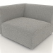 3d model Sofa module 1 seater (XL) 83x100 with an armrest on the left - preview