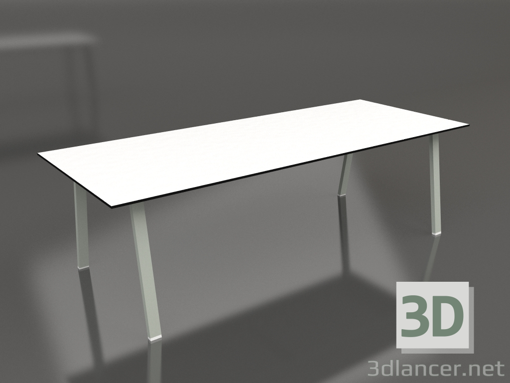 modello 3D Tavolo da pranzo 250 (Grigio cemento, Fenolico) - anteprima