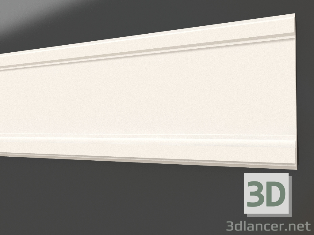 3d model Plaster molding LG 095 (190x15) - preview